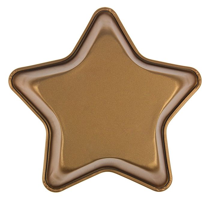 Форма для выпечки с керамическим покрытием "Золото. Звезда" 13,5х2,5 см