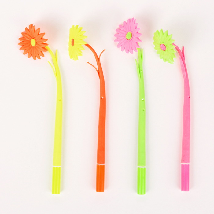 Ручка шариковая-прикол Цветок МИКС