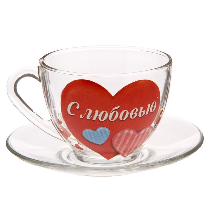 Чайная пара «С любовью», 210 мл