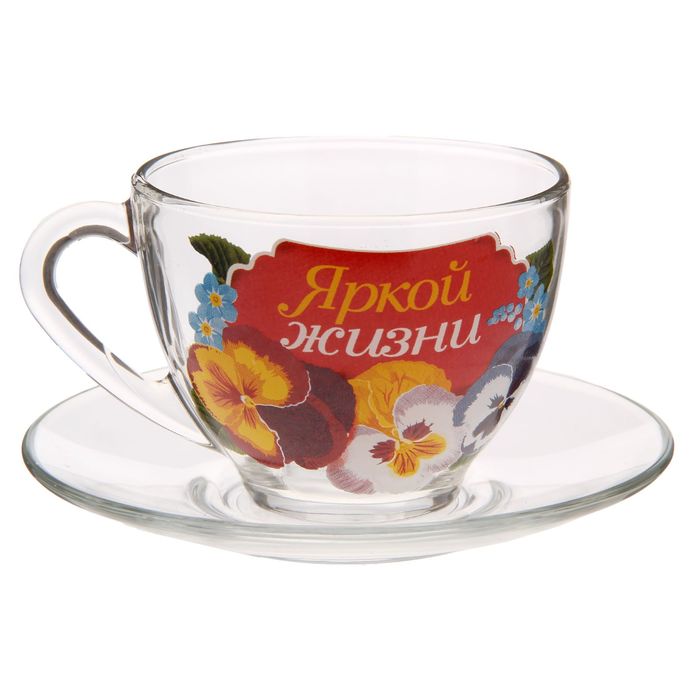 Чайная пара «Яркой жизни», 210 мл