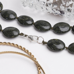 

Бусы овал через узел "Змеевик", 60см