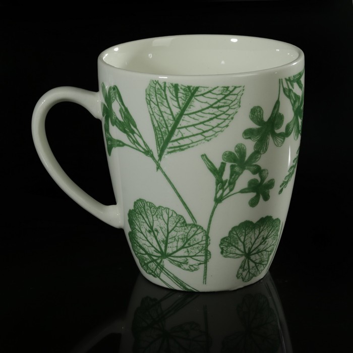 Кружка 370 мл "Гербарий. Листья"