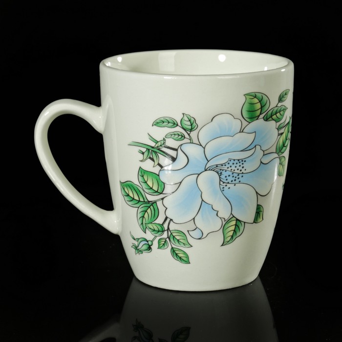 Кружка 370 мл "Голубой бутон"