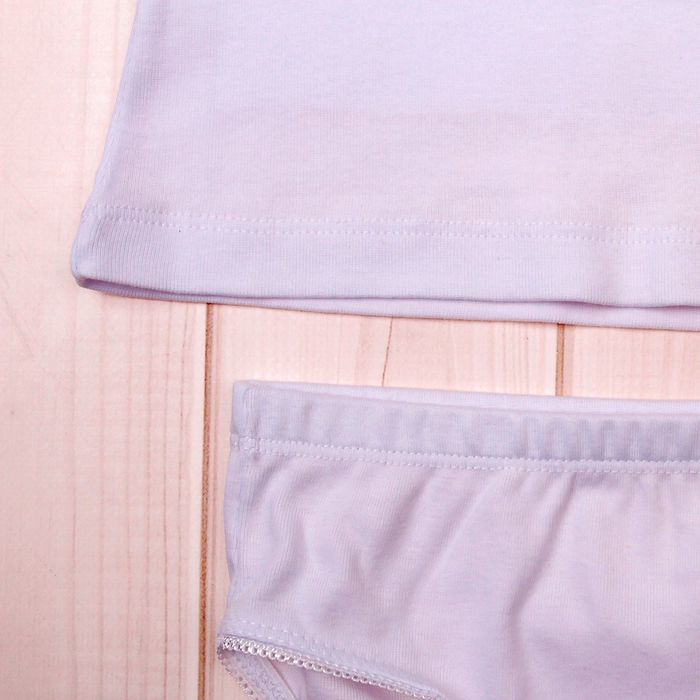 Комплект для девочки (майка, трусы), рост 122 см, цвет белый (арт. К340_Д)