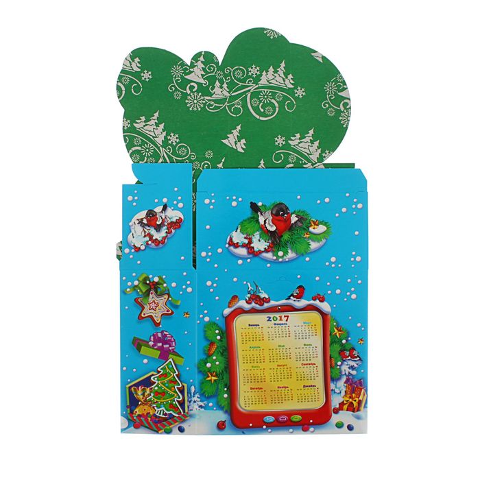 Подарочная коробка "Петя зимой", сборная, 14,5 х 6,5 х 14 см