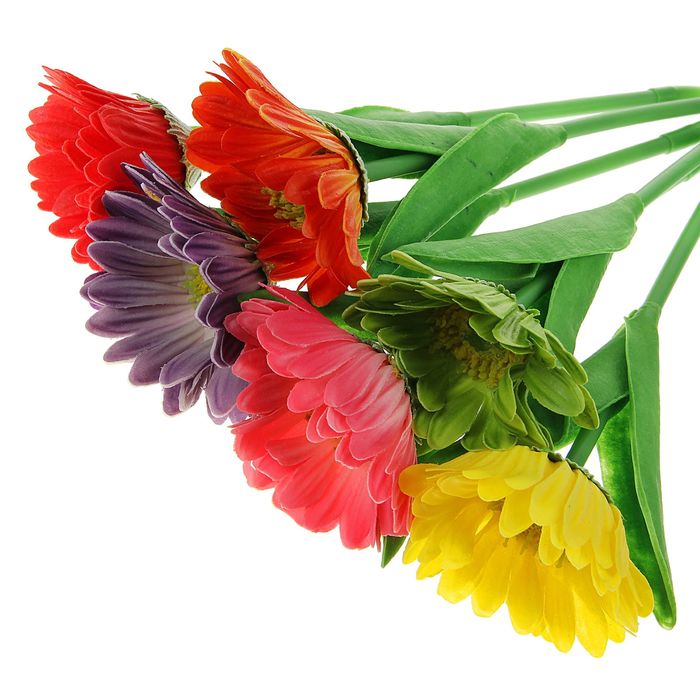 Ручка шариковая-прикол Герберы МИКС