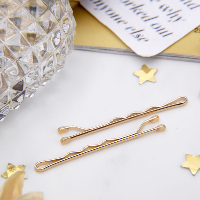 Невидимки для волос "Золотой цвет" (набор 30 шт.)