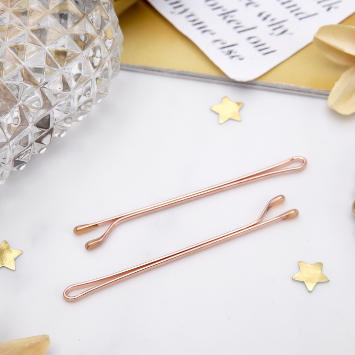 Невидимки для волос "Цвет розового золота" (набор 20 шт.)