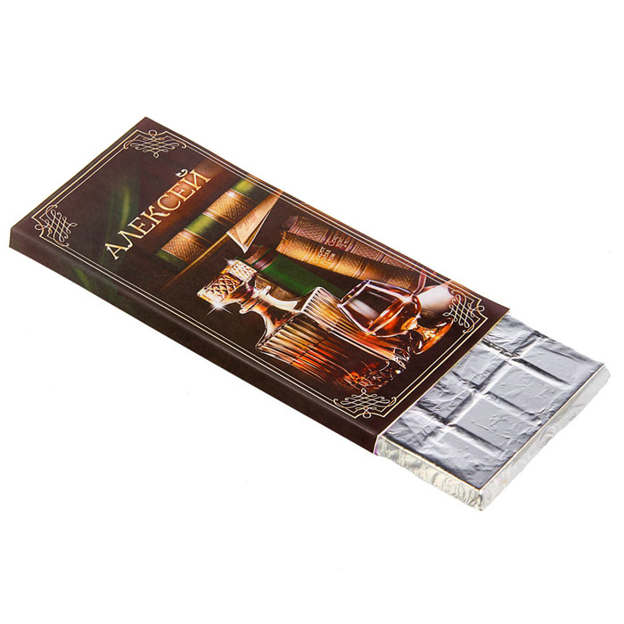 Обертка для шоколада "Алексей"