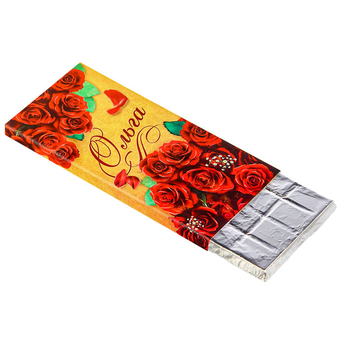Обертка для шоколада "Ольга"