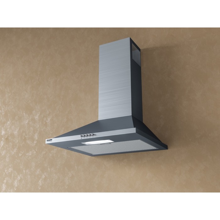 Вытяжка Kronasteel Bella 600 inox push button, серебристый