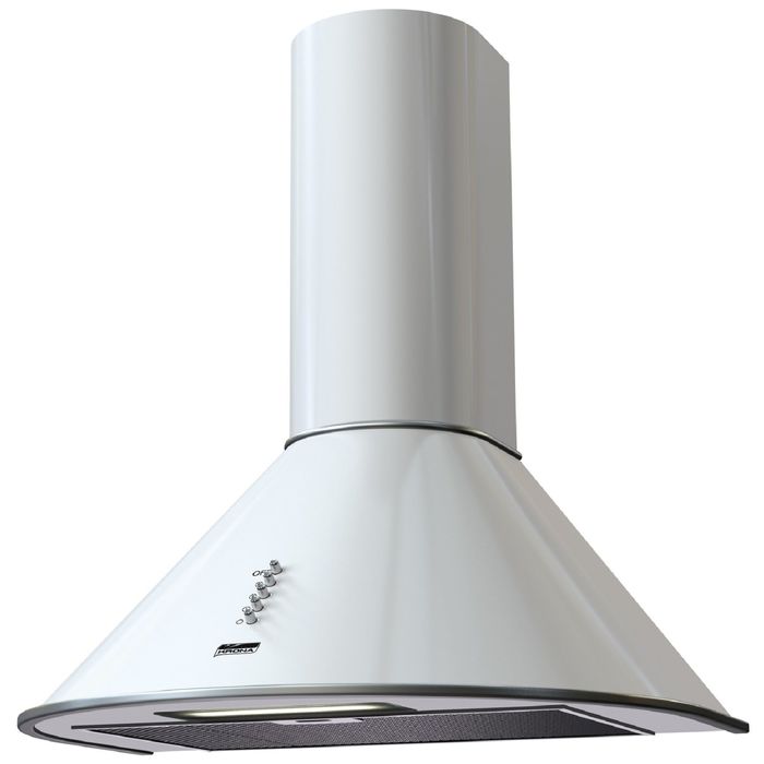 Вытяжка Kronasteel Diana 600 white push button, белый