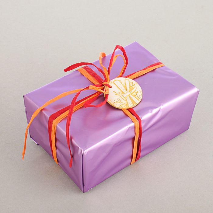 Шильдик "Стрекоза" охра, 5 см