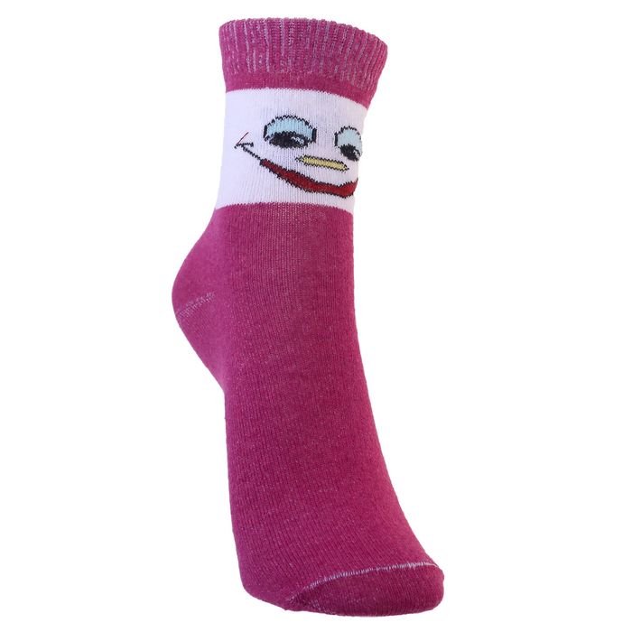 Носки детские, размер 18(16-18), цвет бордовый