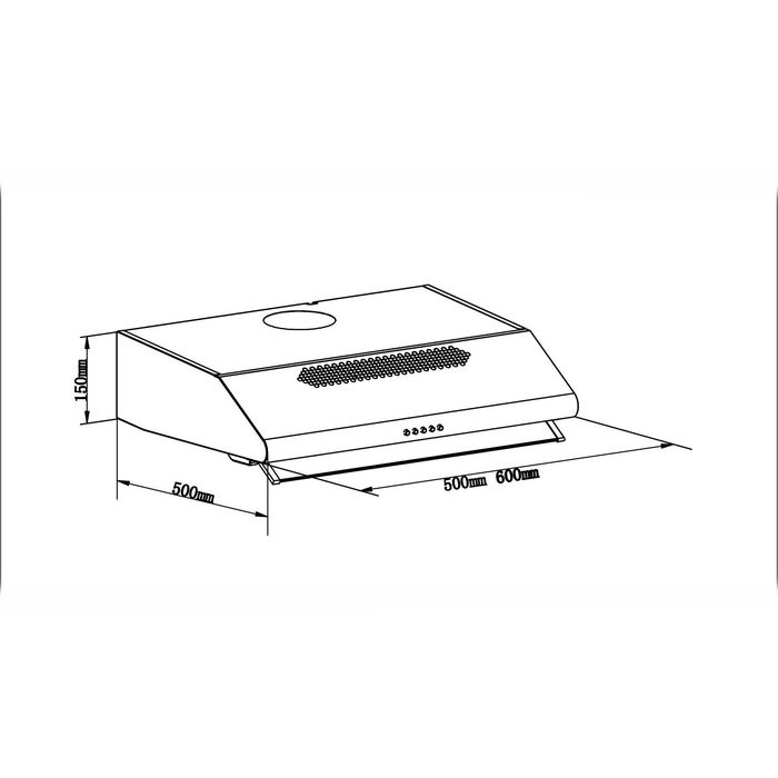 Вытяжка Lex Simple 2M 600, серебристый