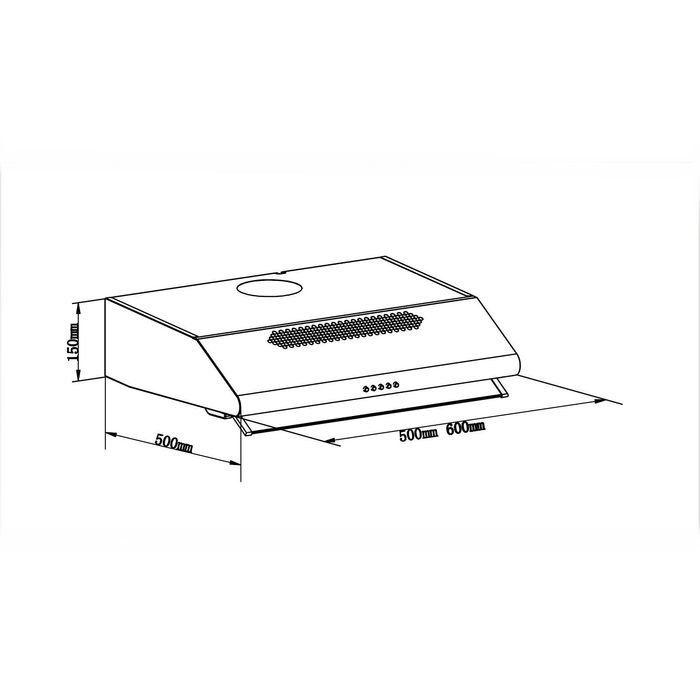 Вытяжка Lex Simple 2M 600, белый