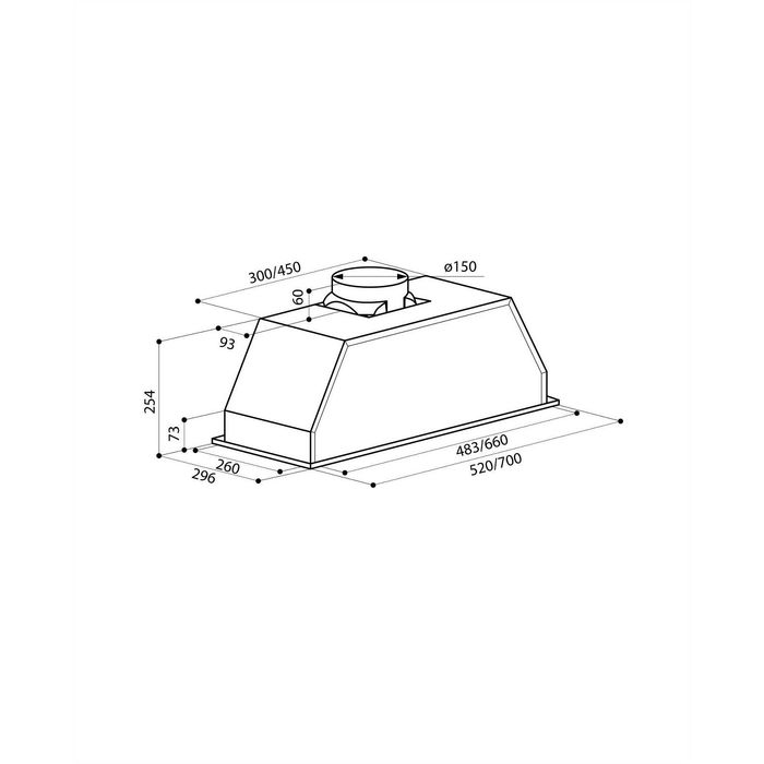 Вытяжка Lex GS Bloc 600, серебристый