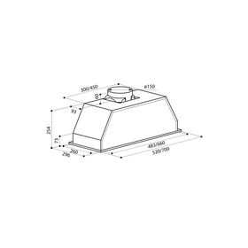 

Вытяжка Lex GS Bloc 900, встраиваемая, 620 м3/ч, 3 скорости, 90 см, серебристая