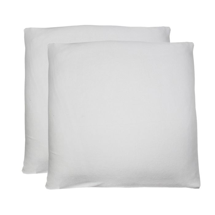 Наволочки махровые на молнии, размер 50х70 см-2 шт., цвет молочный