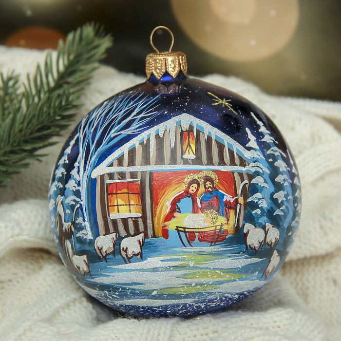 Шар "Вертеп"  10 см