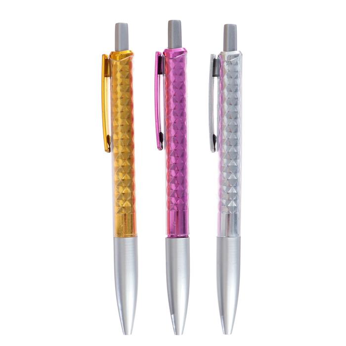 Ручка шариковая автоматическая 0,5 мм, корпус МИКС, стержень синий