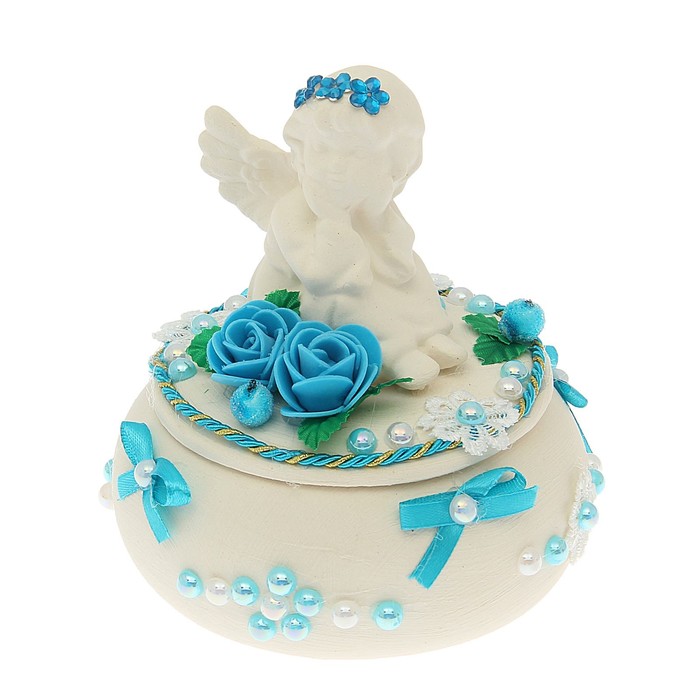 Шкатулка "Ангелок свадебный" микс