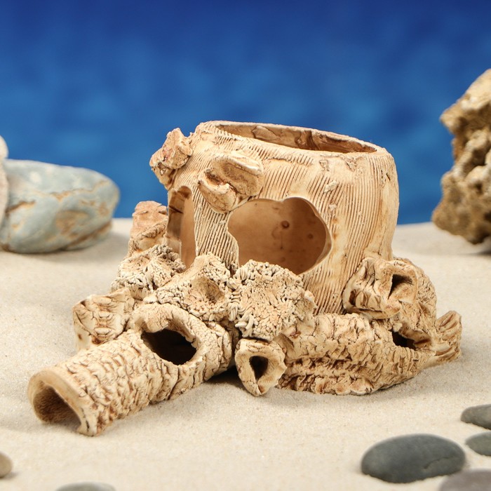 Декорации для аквариума "Бочка" малая