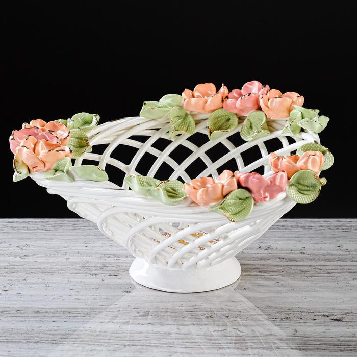 Конфетница "Треугольная" цветная лепка