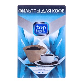 

Неотбеленные фильтры для кофе Top House, 1 × 4 см, 100 шт.