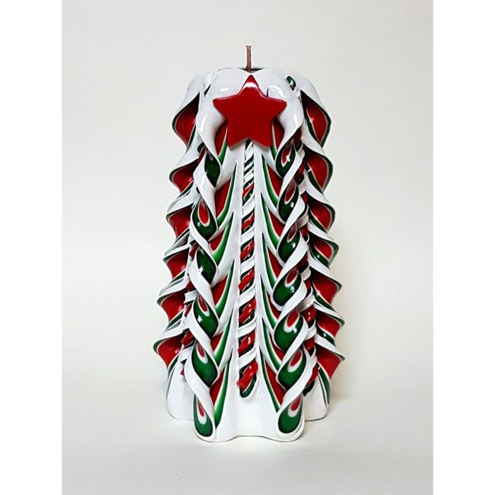 Свеча резная "Рождественская история" 15-17см