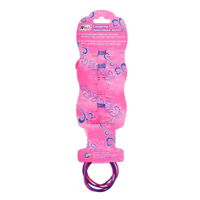 Набор для волос "Самая стильная", феи ВИНКС: Стелла, 5 зажимов, 8 резинок, 20 х 6,5 см