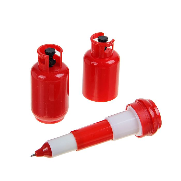 Ручка-прикол шариковая, "Газовый баллон", раздвижная, 12 см, МИКС