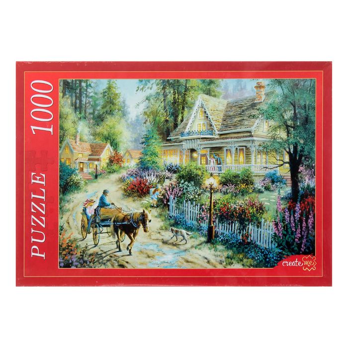 Пазлы "Деревенская усадьба", 1000 элементов