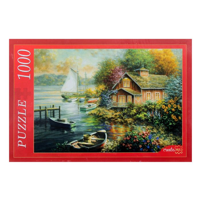 Пазлы "Причал у маленького дома", 1000 элементов