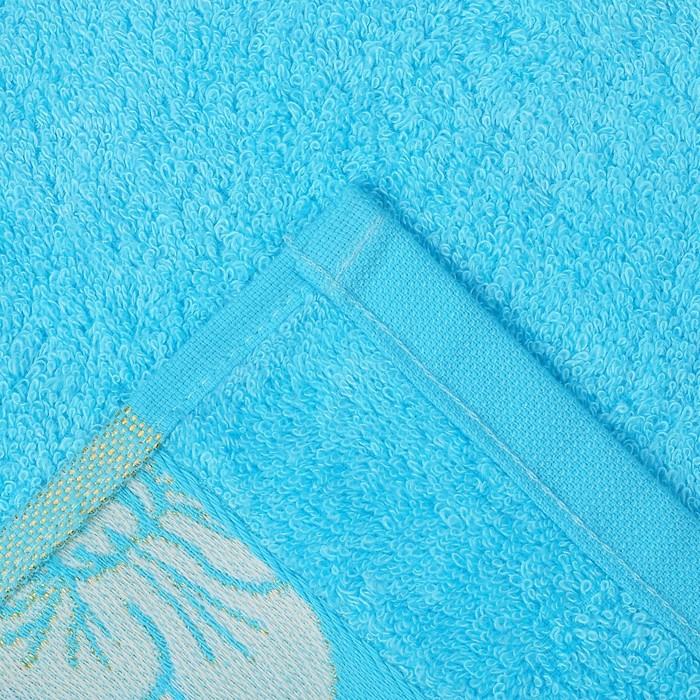 Полотенце махровое "Этель" Bamboo Blossom, бирюзовый 70*140 см бамбук, 450 г/м2