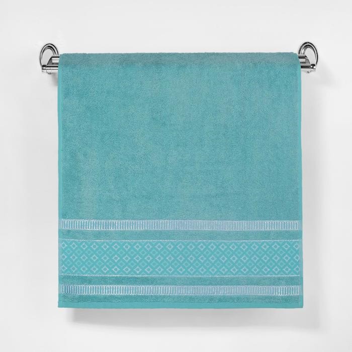 Полотенце махровое "Этель" Bambolina, мятный 70*140 см бамбук, 450 г/м2