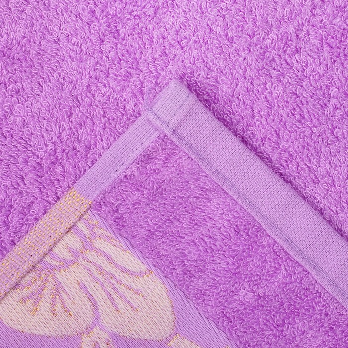 Полотенце махровое "Этель" Bamboo Blossom, сиреневый 70*140 см бамбук, 450 г/м2