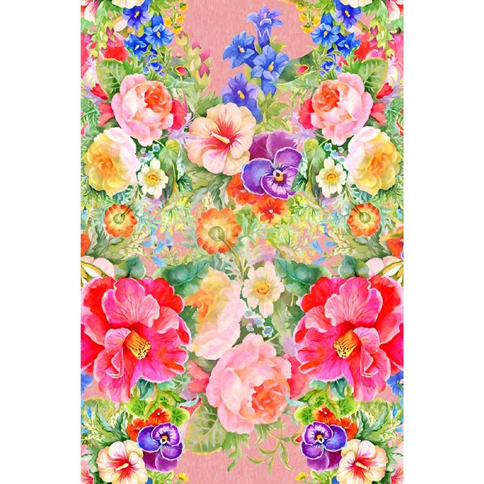 Фотообои "Цветочный платок" (состоит из 2 частей), 1,8 х 2,7 м