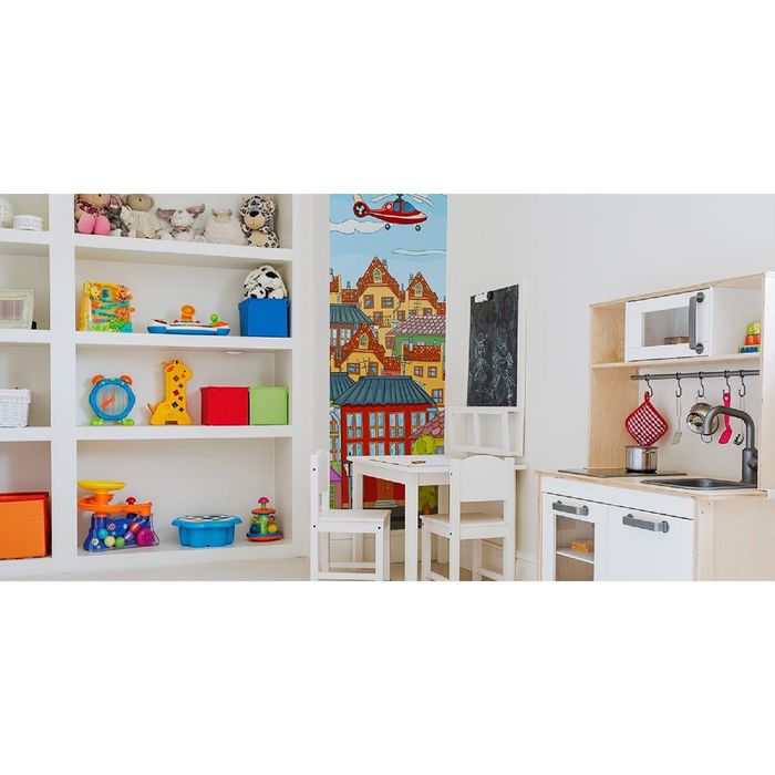 Фотообои "Мультяшный город" (состоит из 2 частей), 1,8 х 2,7 м