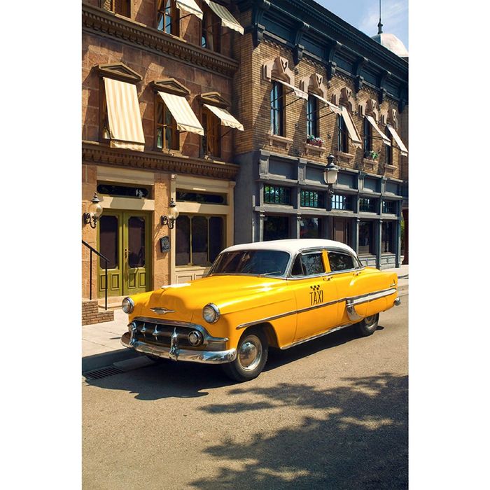 Фотообои "Ретро такси" (состоит из 2 частей), 1,8 х 2,7 м