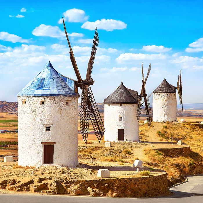 Фотообои "Ветряные мельницы" (состоит из 3 частей), 2,7 х 2,7м