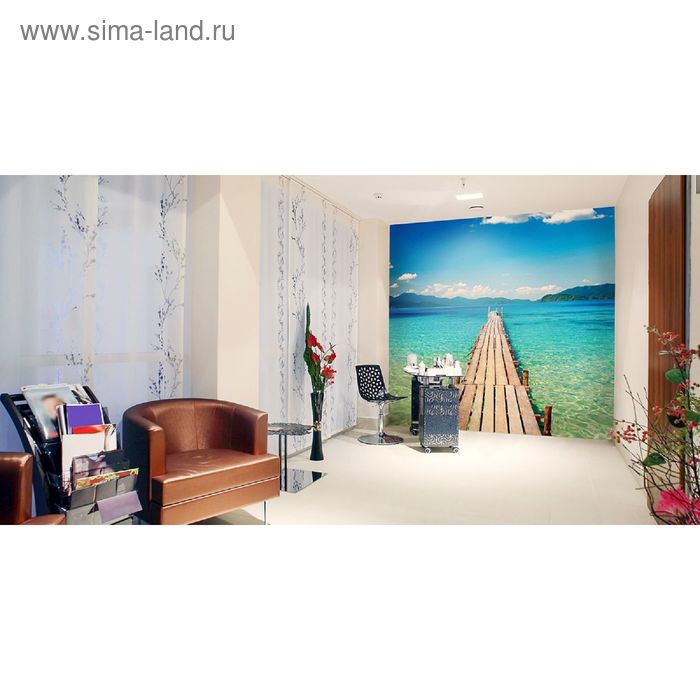 

Фотообои "Деревянный пирс" (состоит из 3 частей), 2,7 х 2,7м