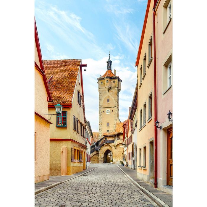 Фотообои "Улица в Баварии" (состоит из 2 частей), 1,8 х 2,7 м