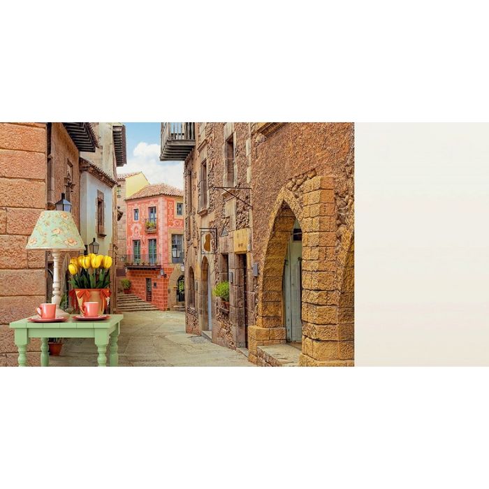 Фотообои "Улица в Барселоне" (состоит из 2 частей), 1,8 х 2,7 м