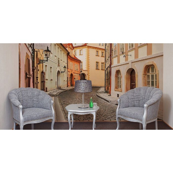 Фотообои "Улица в Миловице" (состоит из 2 частей), 1,8 х 2,7 м