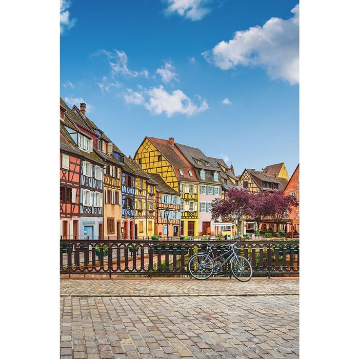 Фотообои "Улица в Эльзасе" (состоит из 2 частей), 1,8 х 2,7 м