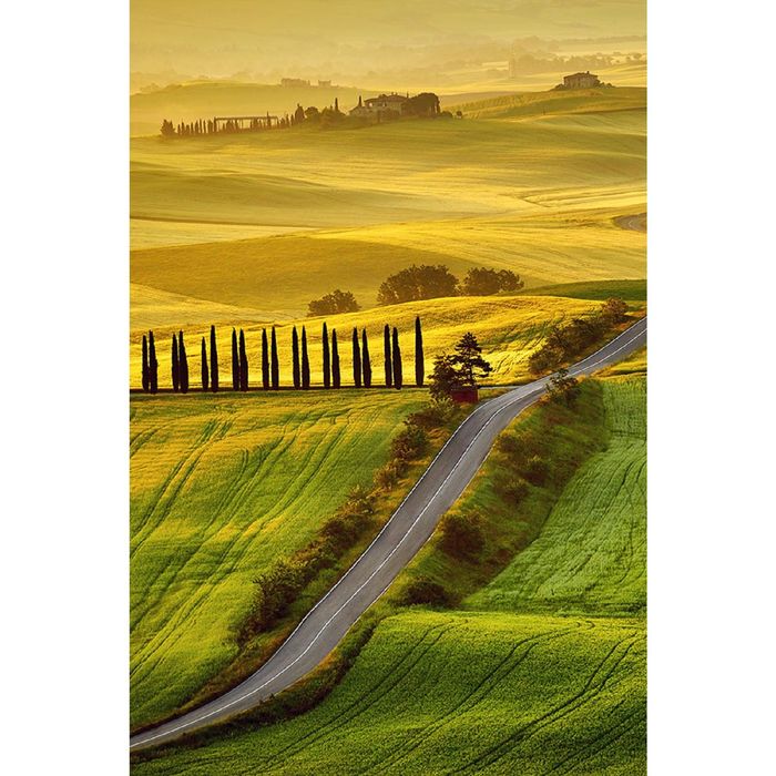 Фотообои "Холмы Тосканы" (состоит из 2 частей), 1,8 х 2,7 м