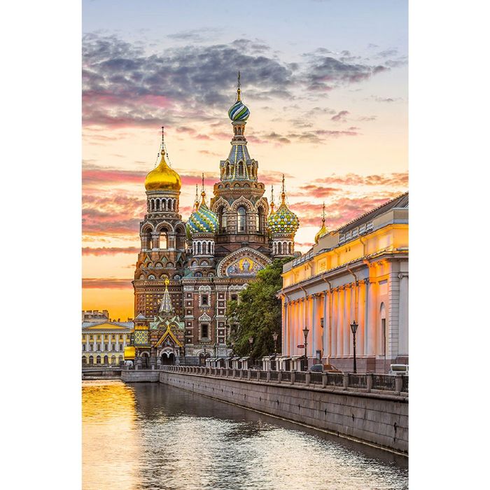 Фотообои "Утро в Петербурге" (состоит из 2 частей), 1,8 х 2,7 м