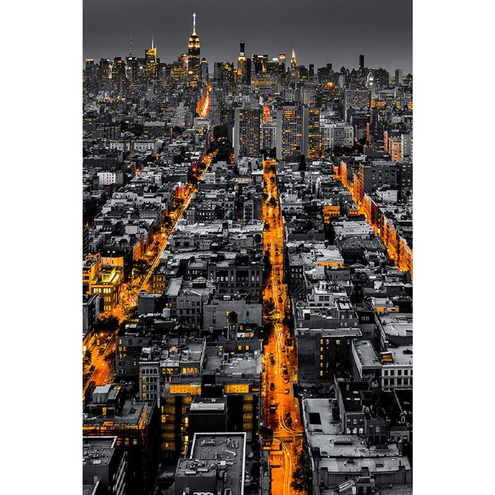 Фотообои "Огни города" (состоит из 2 частей), 1,8 х 2,7 м