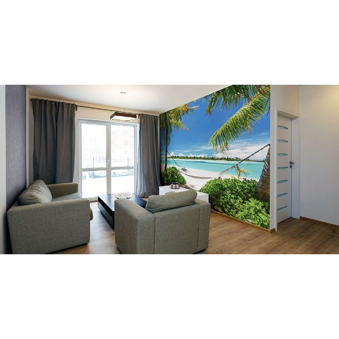 Фотообои "Под пальмами" (состоит из 2 частей), 1,8 х 2,7 м